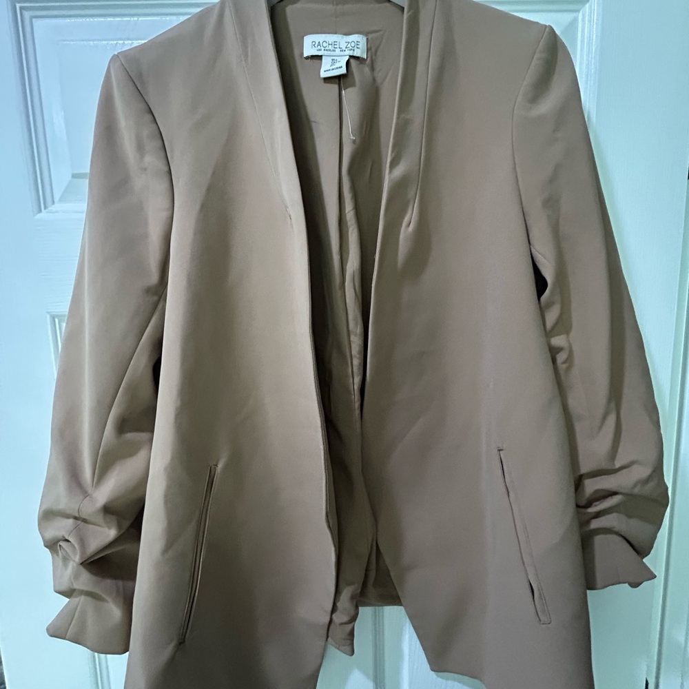 Rachel Zoe Camel Tan Beige Blazer
